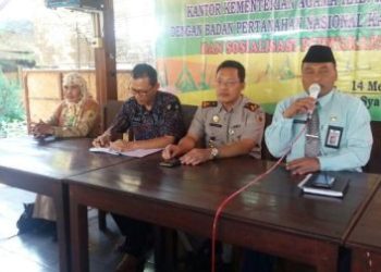 Percepat Sertifikasi Tanah Wakaf, Kemenag Klaten Teken MoU Dengan BPN