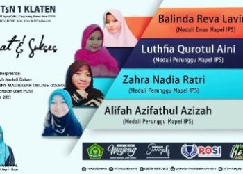 Siswa MTsN 1 Klaten Mendulang Medali Dalam Ajang KSMO