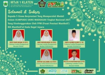 Torehan Prestasi MTsN 1 Klaten di Masa Pandemi