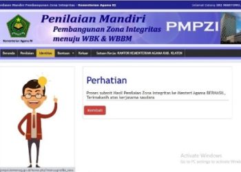 Submit PMPZI 2020, Komitmen Kemenag Klaten Wujudkan WBK dan WBBM