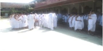 Pahami haji dan umrah, MTsN 1 Klaten Adakan Pelatihan Manasik Haji