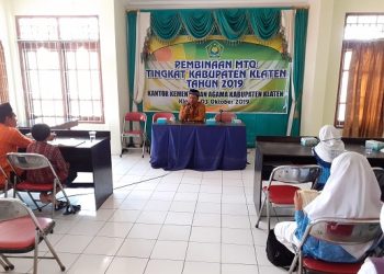 Jelang MTQ Tingkat Provinsi, Kemenag Klaten Adakan Pembinaan