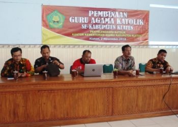 Tingkatkan Profesionalitas, Kemenag Klaten Adakan Pembinaan Guru PAK