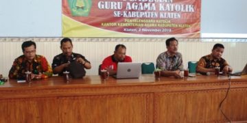 Tingkatkan Profesionalitas, Kemenag Klaten Adakan Pembinaan Guru PAK