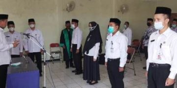 Lantik Empat ASN Fungsional Guru, Ini Pesan Kakankemenag