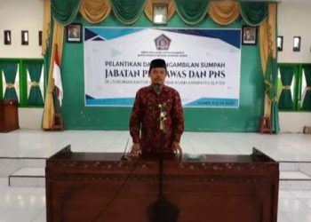 Lantik Pejabat Pengawas dan PNS, Ini Harapan Kakankemenag Klaten