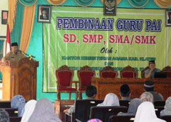 Pembinaan guru PAI SD SMP SMA/SMK
