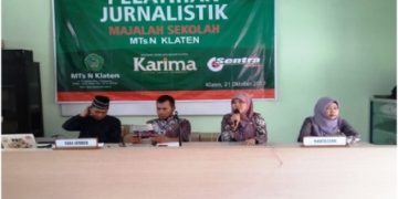 Pelatihan Jurnalistik, Ajak Siswa MTsN Klaten Gemar Menulis