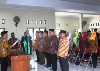 Penyegaran, Kakankemenag Klaten Lantik Pejabat Eselon IV