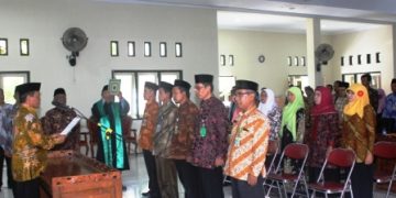 Penyegaran, Kakankemenag Klaten Lantik Pejabat Eselon IV