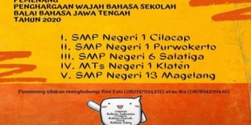 MTsN 1 Klaten Raih Penghargaan Wajah Bahasa Sekolah