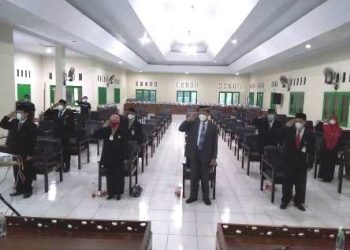 Peringatan Kemerdekaan RI ke 76, Kankemenag Klaten Ikuti Upacara Secara Virtual