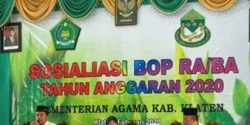 Sosialisasi BOP RA/BA, Kakankemenag Tegaskan Pengelolaan Sesuai Juknis