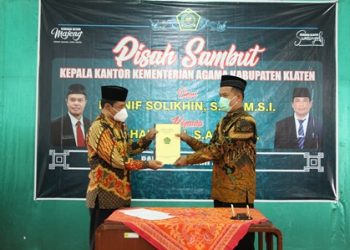 Pisah Sambut Kepala Kantor Kementerian Agama Kabupaten Klaten