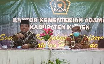 Kemenag Klaten Gelar Sosialisasi Kebijakan Pendaftaran Dan Pembatalan Haji Reguler Tahun 2022