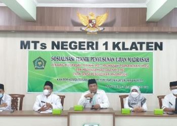 Kemenag Klaten Gelar Sosialisasi Teknik Penyusunan Soal Ujian Madrasah