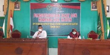 Kemenag Klaten Distribusikan Zakat ASN Pada Fisabilillah