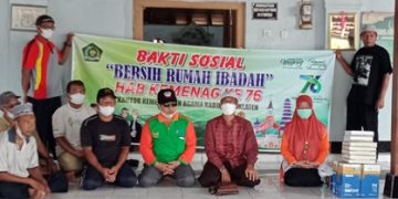 Sambut HAB Ke 76, Kemenag Klaten Adakan Bakti Sosial Bersih Rumah Ibadah