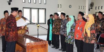 Lantik Pejabat Eselon IV, Ini Pesan Kakankemenag Klaten