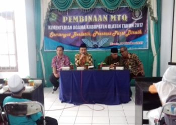 Kemenag dan LPTQ Klaten Gelar Pembinaan MTQ