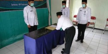 Lantik Dua Pejabat Penghulu, Ini Pesan Kakankemenag