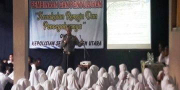 Cegah Kenakalan Remaja, MTsN 1 Klaten Gandeng Polisi Berikan Binluh