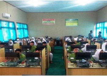 Simulasi UNBK, Ukur Kompetensi Siswa MTsN 1 Klaten