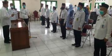 Lantik Kepala KUA dan MIN, Kakankemenag Minta Kerja Nyata Penuh Integritas