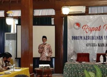 Raker FKUB Klaten, Kasubbag TU Kemenag Klaten Tekankan Peran FKUB di Era Disrupsi