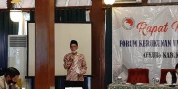 Raker FKUB Klaten, Kasubbag TU Kemenag Klaten Tekankan Peran FKUB di Era Disrupsi