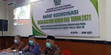 Rakor Sosialisasi KMA 660 Tahun 2021, Terkait Pembatalan Keberangkatan Haji
