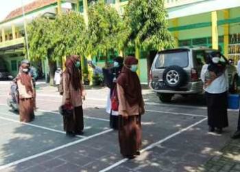 Uji Coba PTM di MAN 2 Klaten Lancar Dengan Prokes Ketat