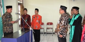 Lantik Pengawas, Kakankemenag Minta Tunjukkan Integritas Tinggi