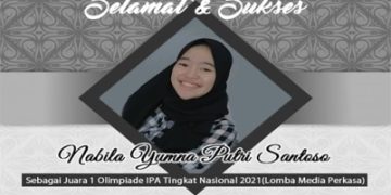 Siswi MTsN 1 Klaten Juara 1 Olimpiade IPA Tingkat Nasional