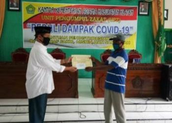 UPZ Kemenag Klaten Peduli Dampak Covid 19