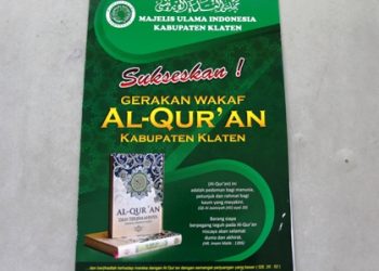 Kemenag Klaten ikut Sukseskan Gerakan Wakaf Al Quran