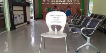Antisipasi Virus Corona, Kemenag Klaten Sediakan Antiseptik Tangan