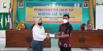 UPZ Kemenag Klaten Distribusikan Zakat ASN Sebesar Rp. 177.050.000