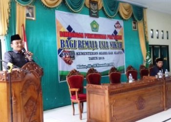 Kemenag Klaten Bekali Bimbingan Perkawinan Bagi Remaja Usia Nikah