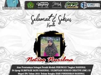 Siswi MTsN 1 Klaten Raih Prestasi Nasional Bidang IPA