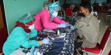 Kemenag Klaten Gelar Vaksinasi Tahap Dua Bagi 135 Santri Ponpes