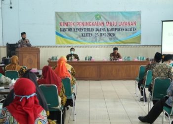 Tingkatkan Mutu Layanan KUA, Kemenag Klaten Gelar Bimtek