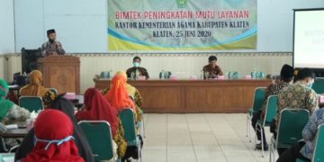Tingkatkan Mutu Layanan KUA, Kemenag Klaten Gelar Bimtek