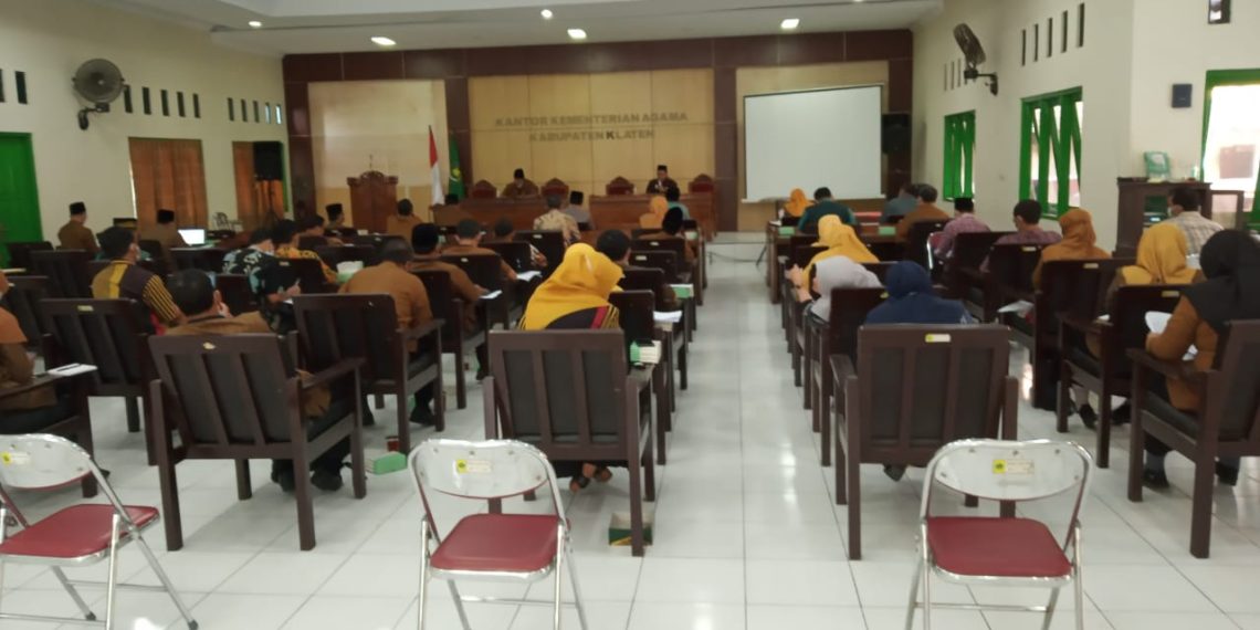 Kemenag Klaten Gelar Evaluasi Percepatan Pelaksanaan Penyerapan 75% Anggaran