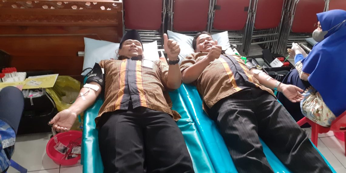 Semarak HAB 77, Kemenag Klaten Gelar Bhakti Sosial Donor Darah