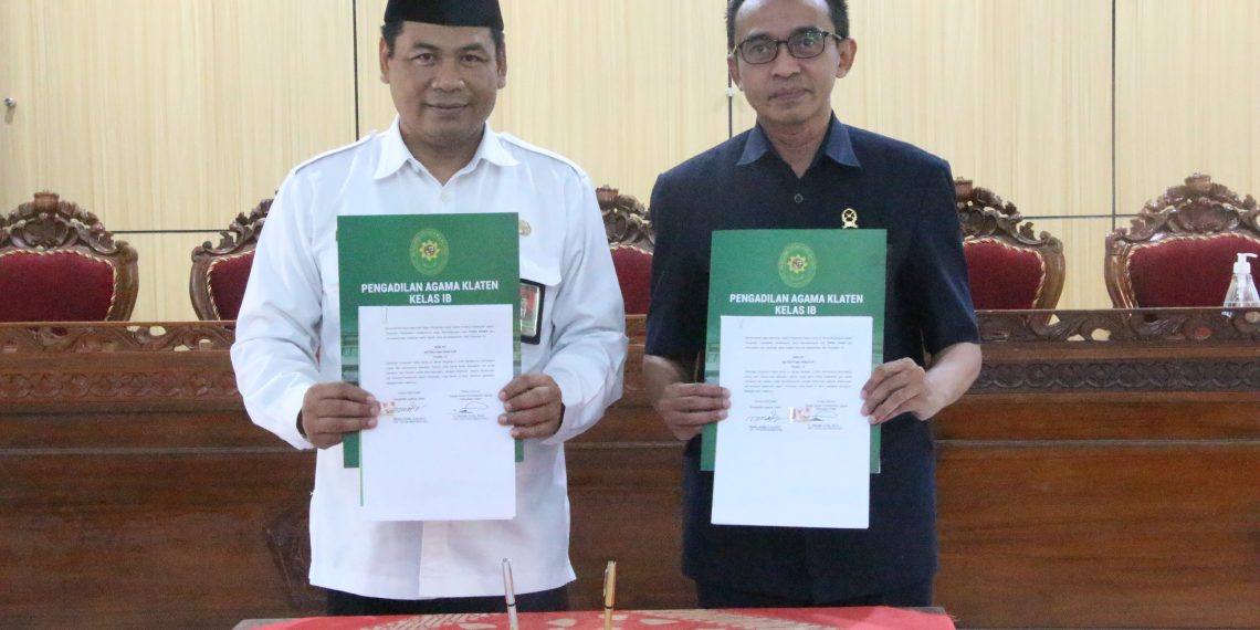 MoU Kemenag dan Pengadilan Agama Klaten Mewujudkan Keadilan Untuk Masyarakat