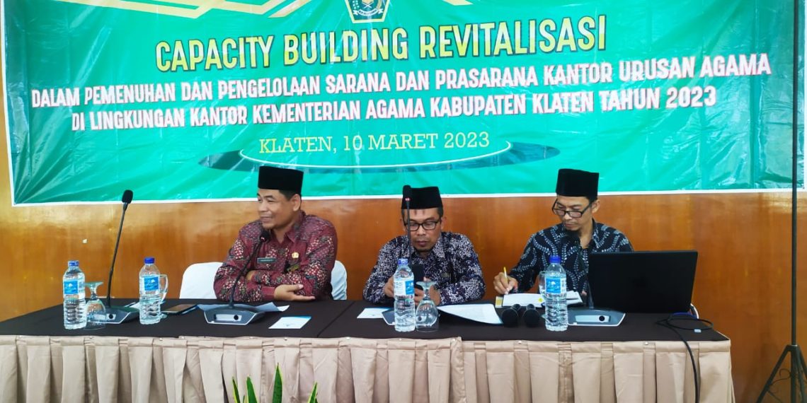Menuju Pusat Layanan Keagamaan, Kemenag Klaten Gelar Capacity Building Revitalisasi KUA