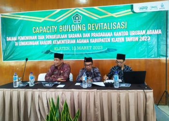 Menuju Pusat Layanan Keagamaan, Kemenag Klaten Gelar Capacity Building Revitalisasi KUA