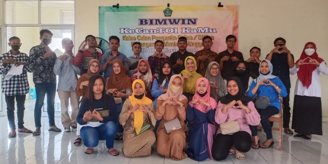 50 Pasang Catin Ikuti Bimwin Kecantol Kamu KUA Karanganom