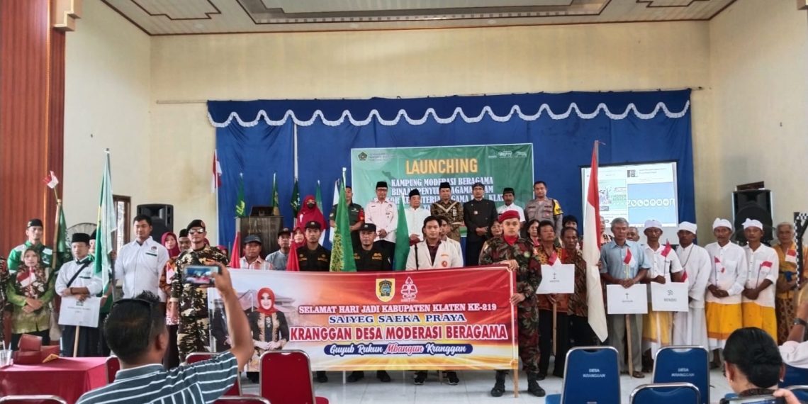 Kemenag Klaten Launching Kampung Moderasi Beragama